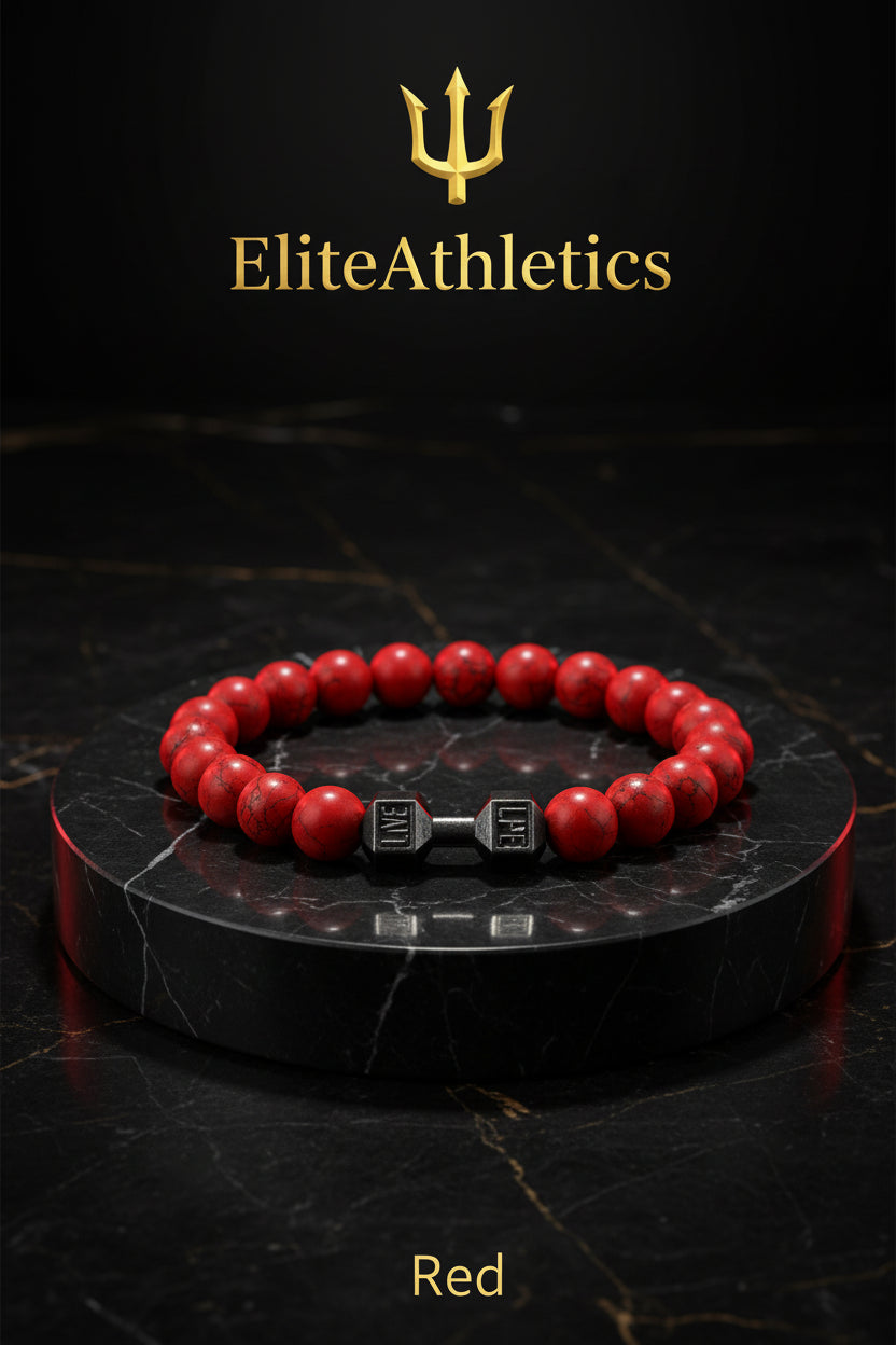 Elite Volcanic Stone Dumbbell Strength Bracelet