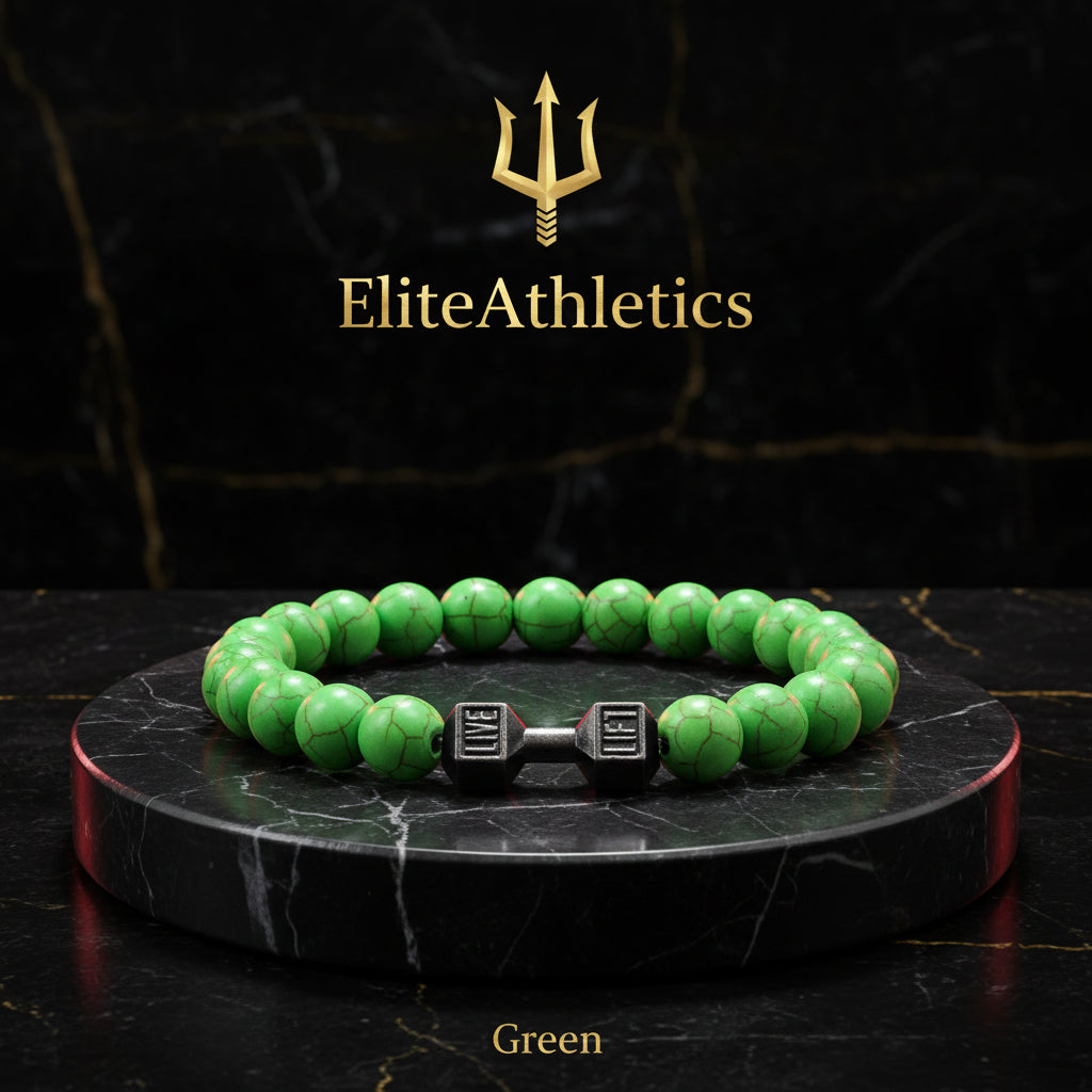 Elite Volcanic Stone Dumbbell Strength Bracelet