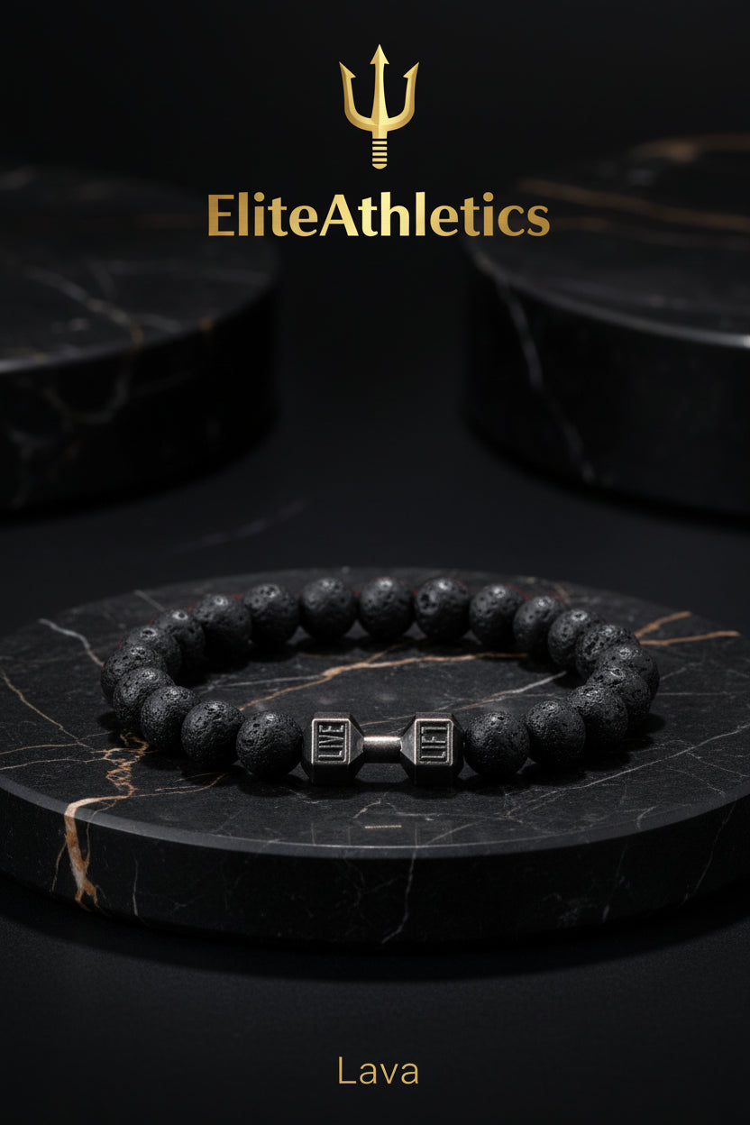 Elite Volcanic Stone Dumbbell Strength Bracelet