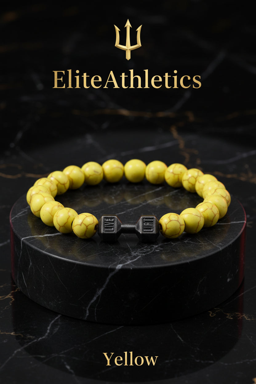 Elite Volcanic Stone Dumbbell Strength Bracelet
