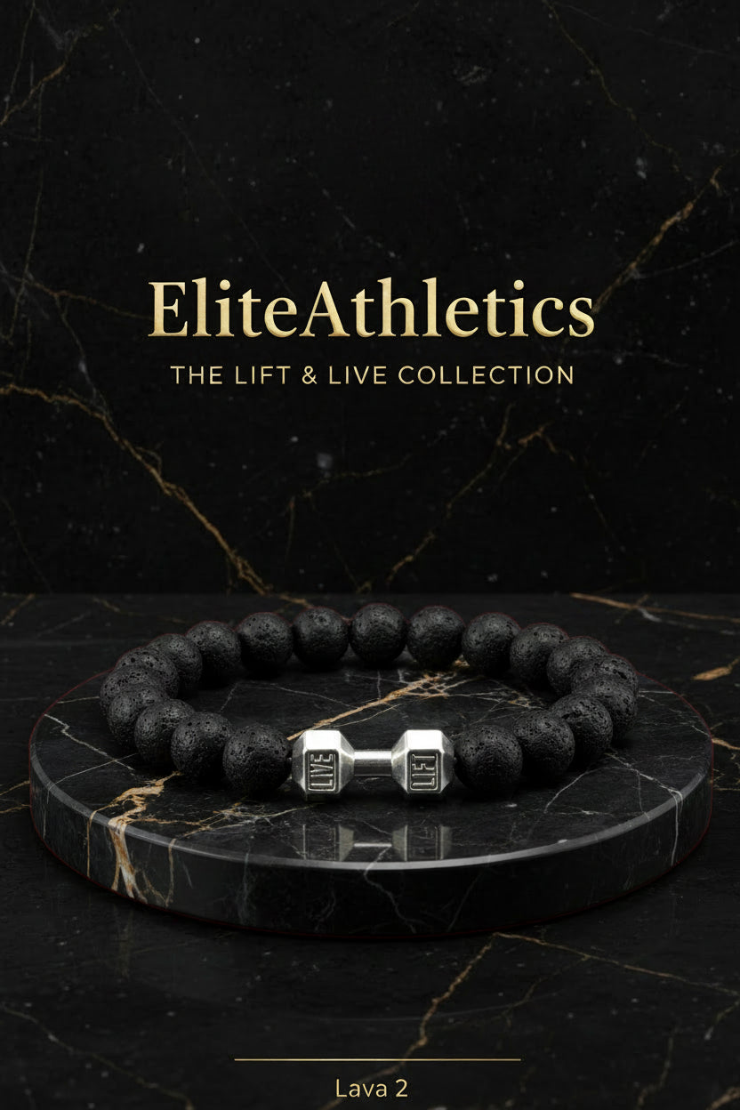 Elite Volcanic Stone Dumbbell Strength Bracelet