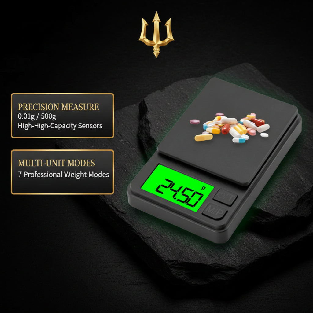 Elite Macro Scale 0.1g Precision  Portable Digital Food Scale with Backlit LCD