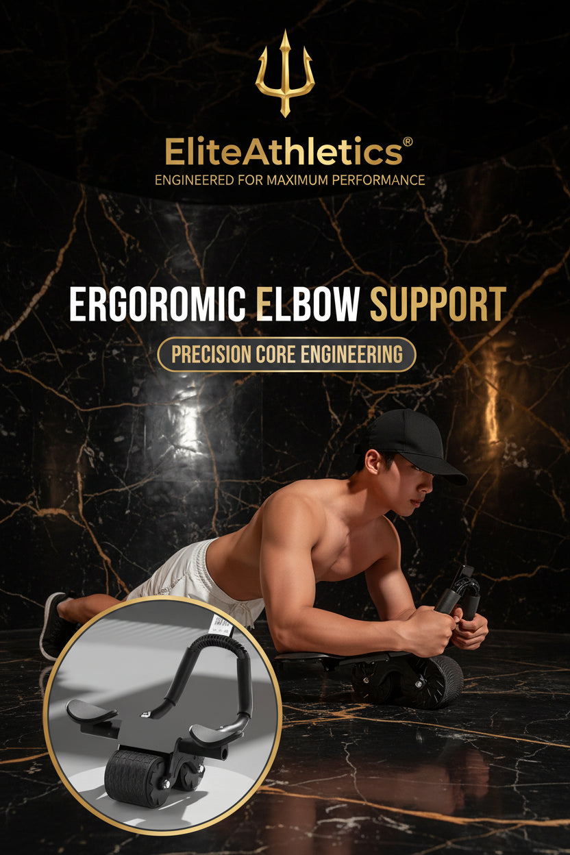 Elite Pro Core-Sculpt: Automatic Rebound Ab Wheel with Smart Display