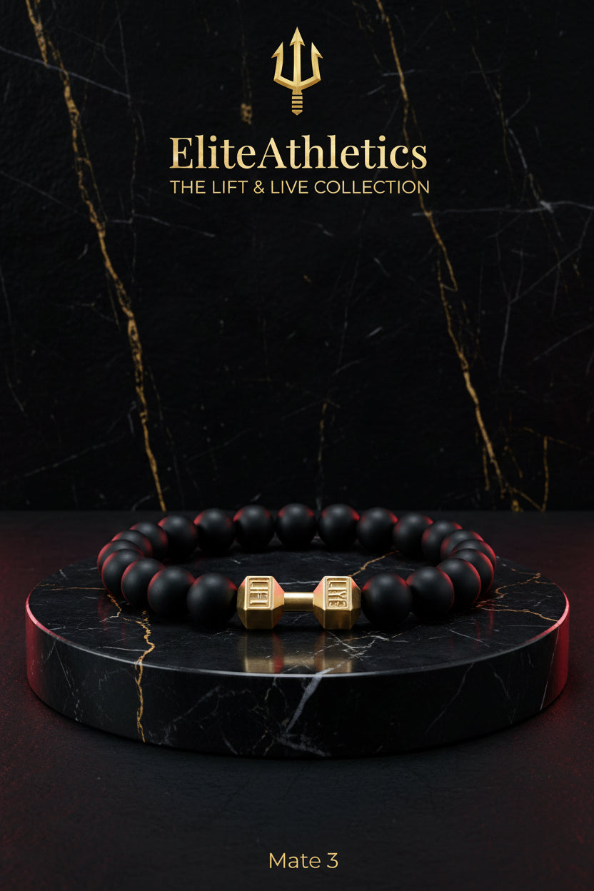 Elite Volcanic Stone Dumbbell Strength Bracelet