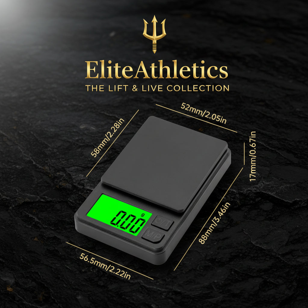 Elite Macro Scale 0.1g Precision  Portable Digital Food Scale with Backlit LCD