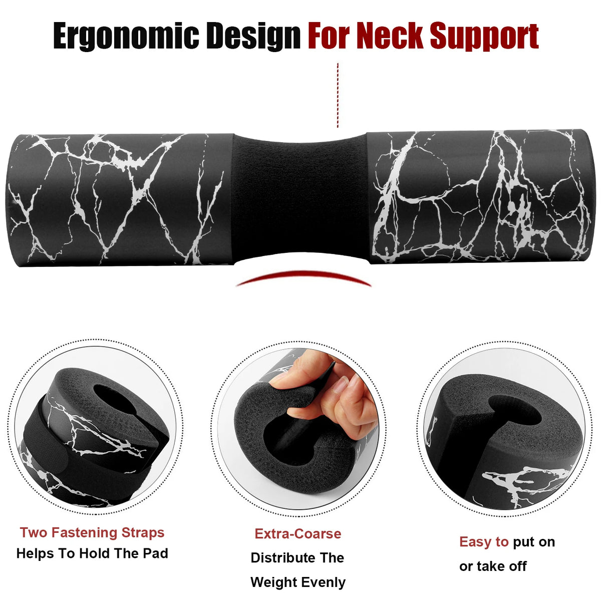 Elite Marble Barbell Pad – Zero Neck & Hip Pain Support