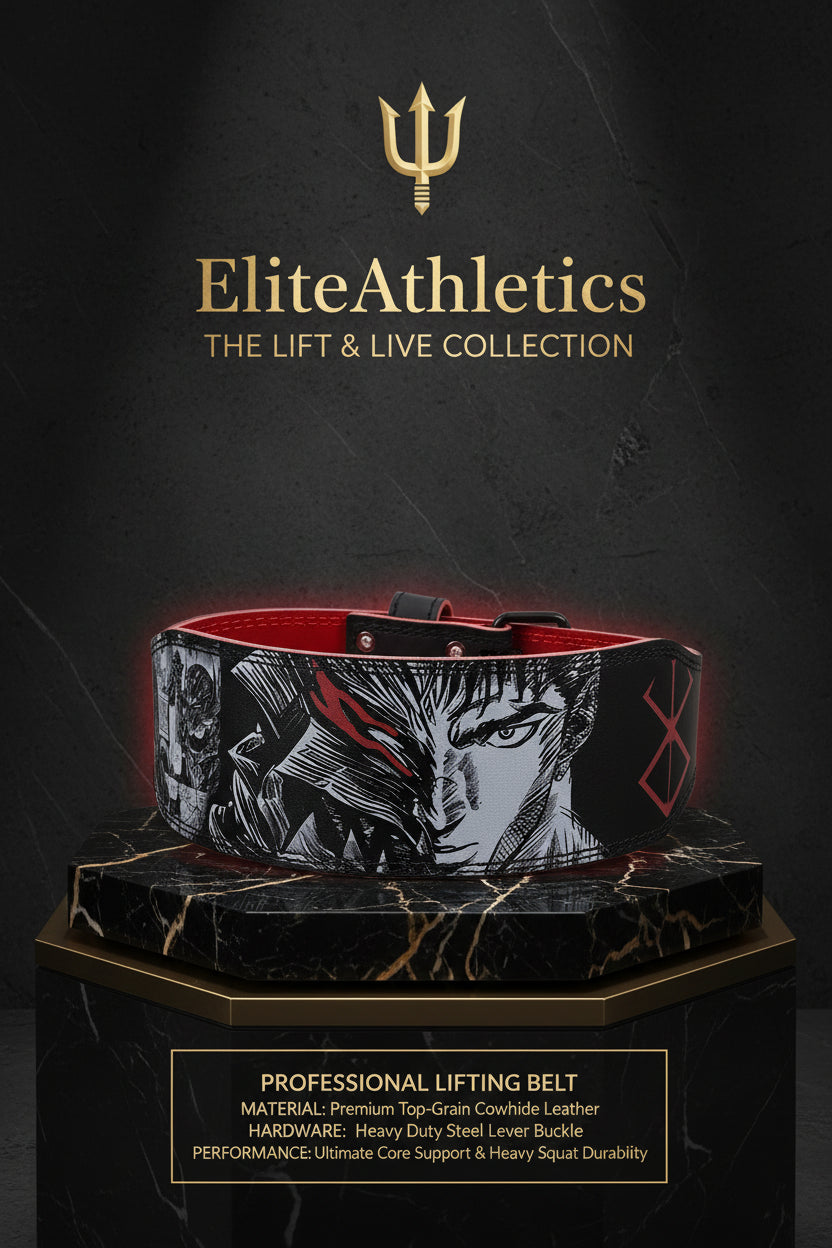 Elite Premium Cowhide Leather Lifting Belt (Fade-Proof Graphic Edition)