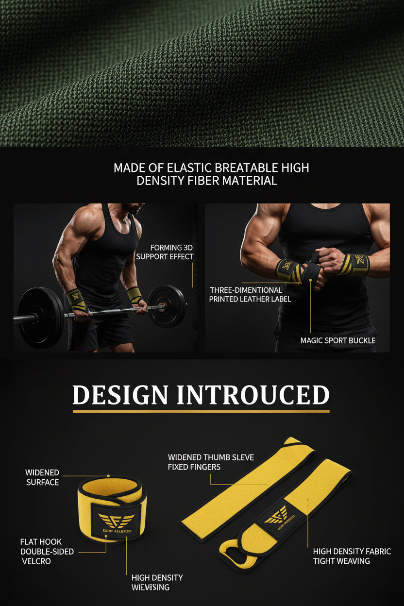 Elite Pro-Support Wrist Wraps | Heavy Lifting Stability