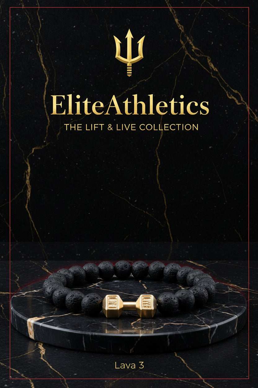 Elite Volcanic Stone Dumbbell Strength Bracelet