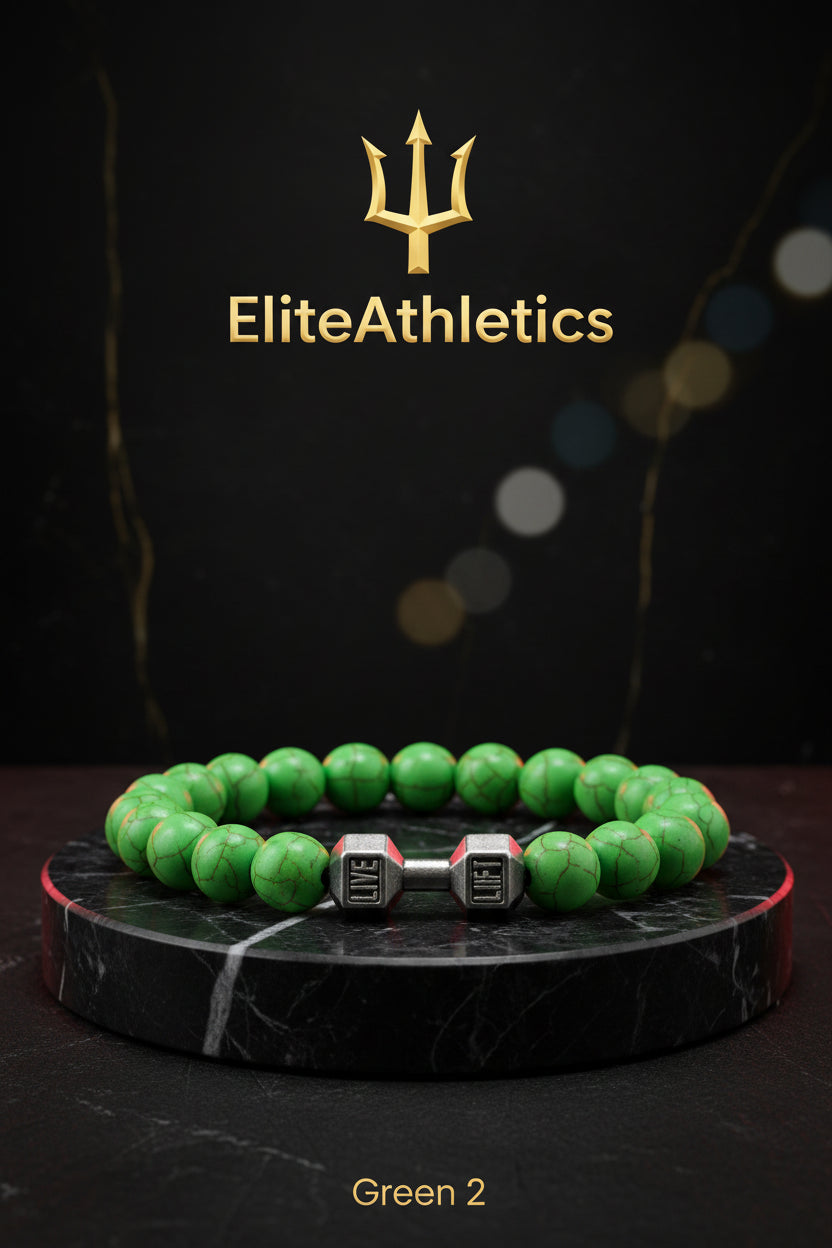 Elite Volcanic Stone Dumbbell Strength Bracelet