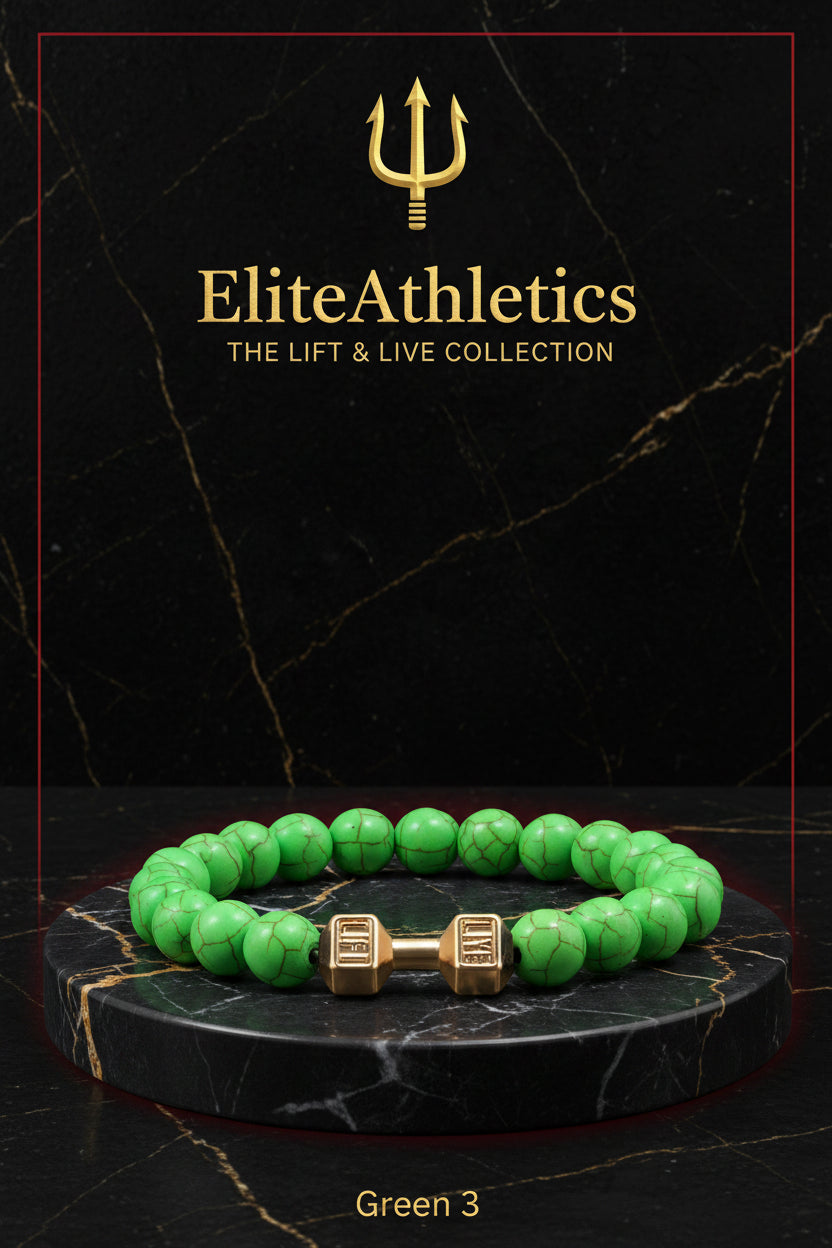 Elite Volcanic Stone Dumbbell Strength Bracelet