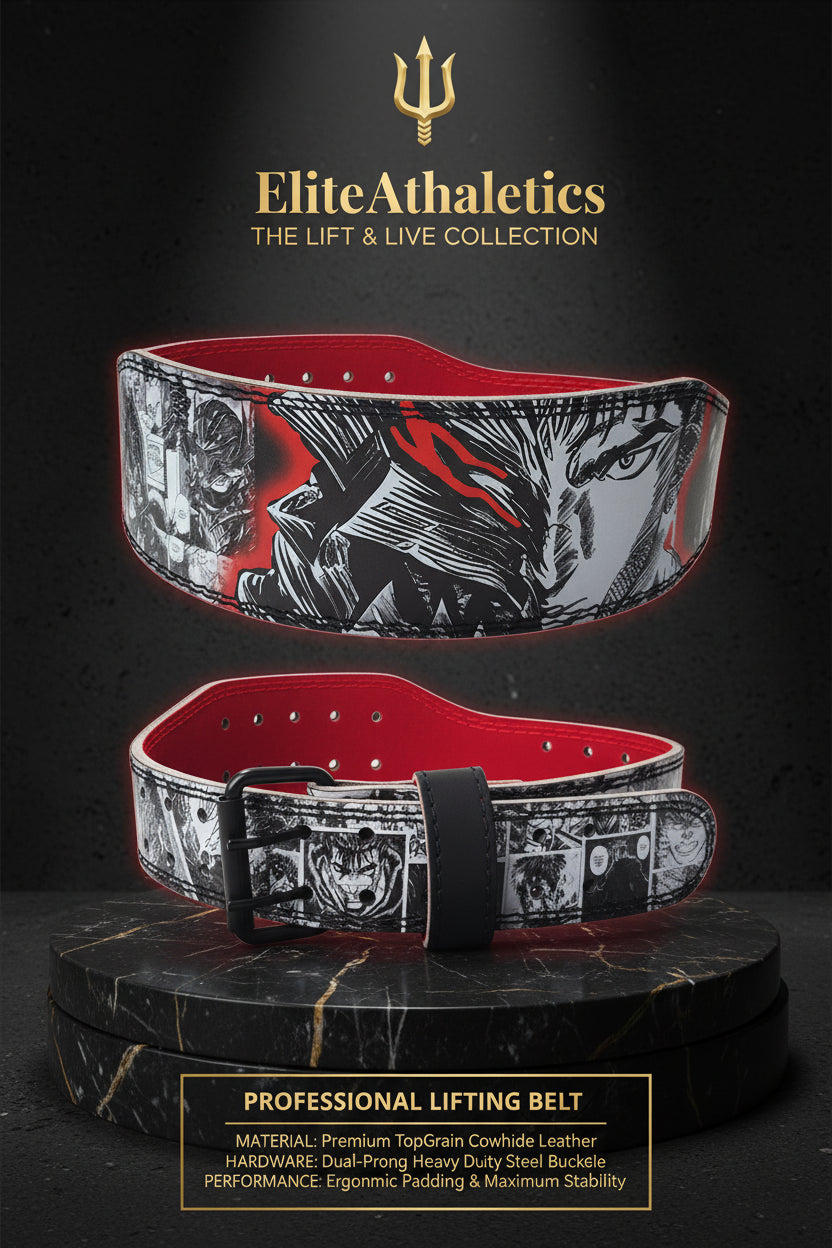 Elite Premium Cowhide Leather Lifting Belt (Fade-Proof Graphic Edition)