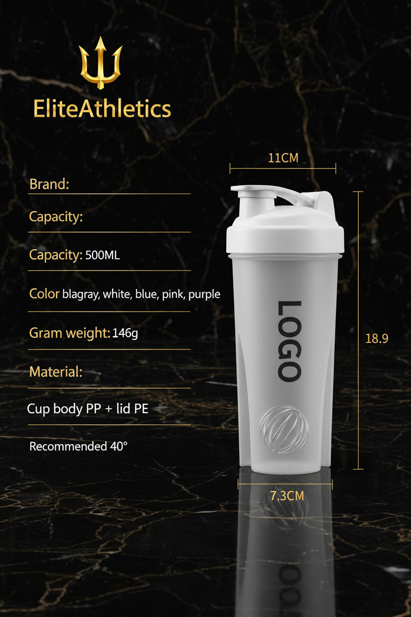 Elite Pro Protein Shaker Bottle | Anti-Clump Mixing Cup & Gym Shaker