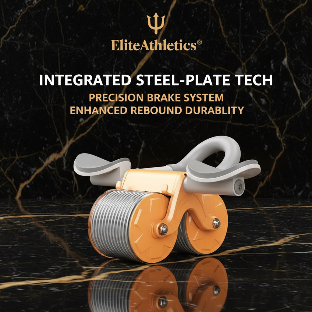 Elite Pro Core-Sculpt: Automatic Rebound Ab Wheel with Smart Display