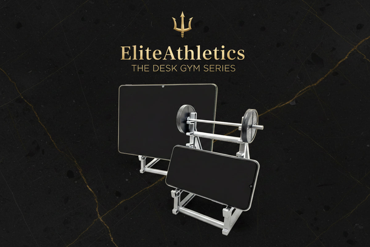 Elite Mini Barbell Squat Rack | Desk Organizer & Phone Stand