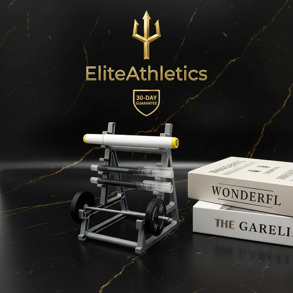 Elite Mini Barbell Squat Rack | Desk Organizer & Phone Stand