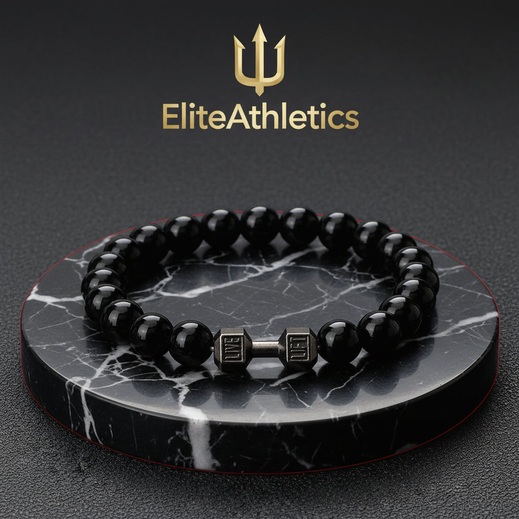 Elite Volcanic Stone Dumbbell Strength Bracelet