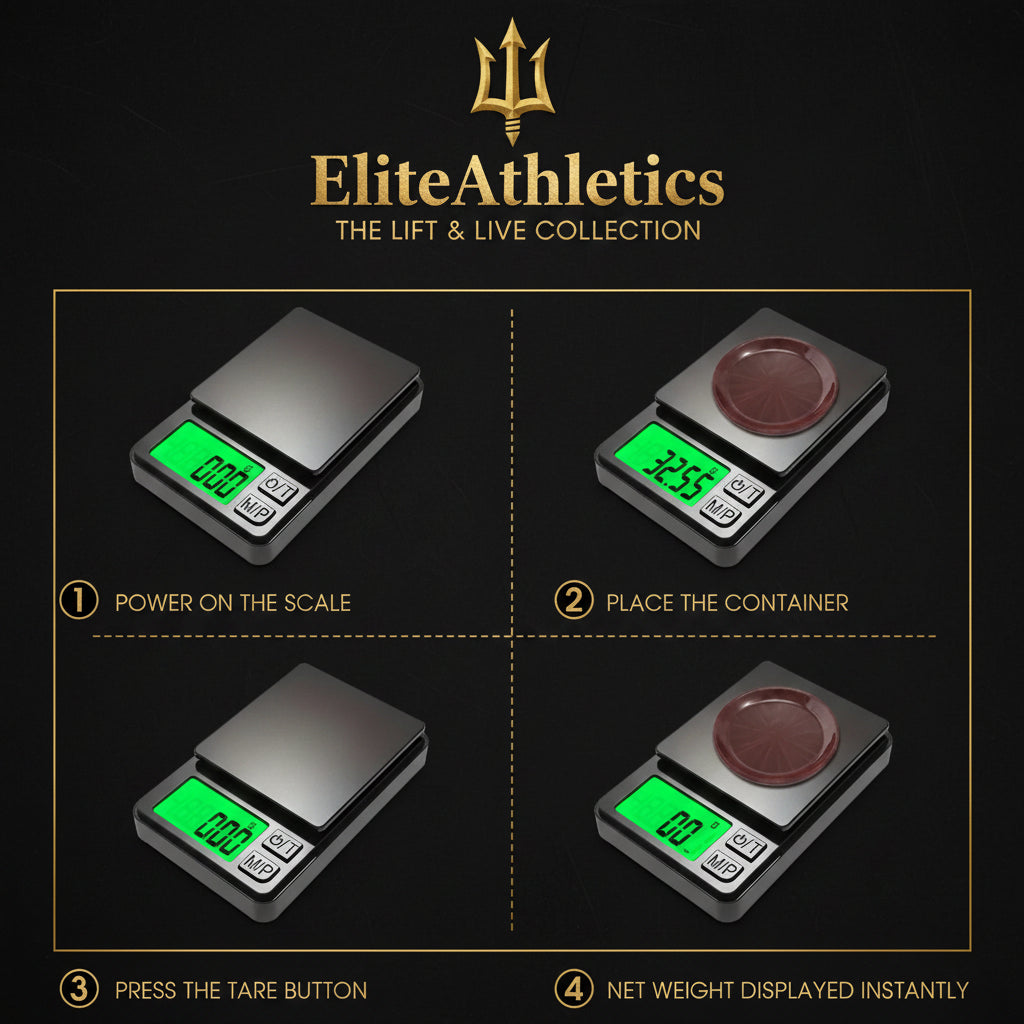 Elite Macro Scale 0.1g Precision  Portable Digital Food Scale with Backlit LCD