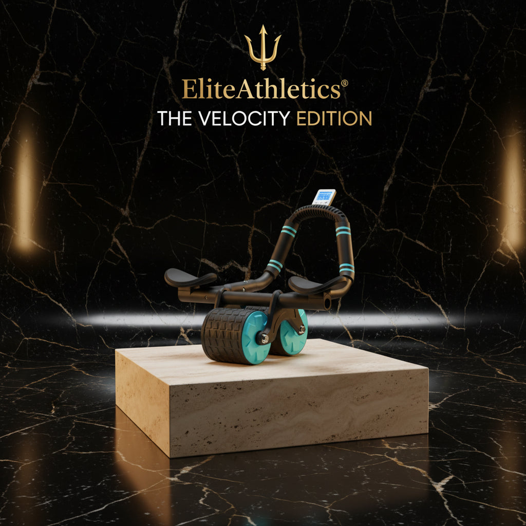Elite Pro Core-Sculpt: Automatic Rebound Ab Wheel with Smart Display