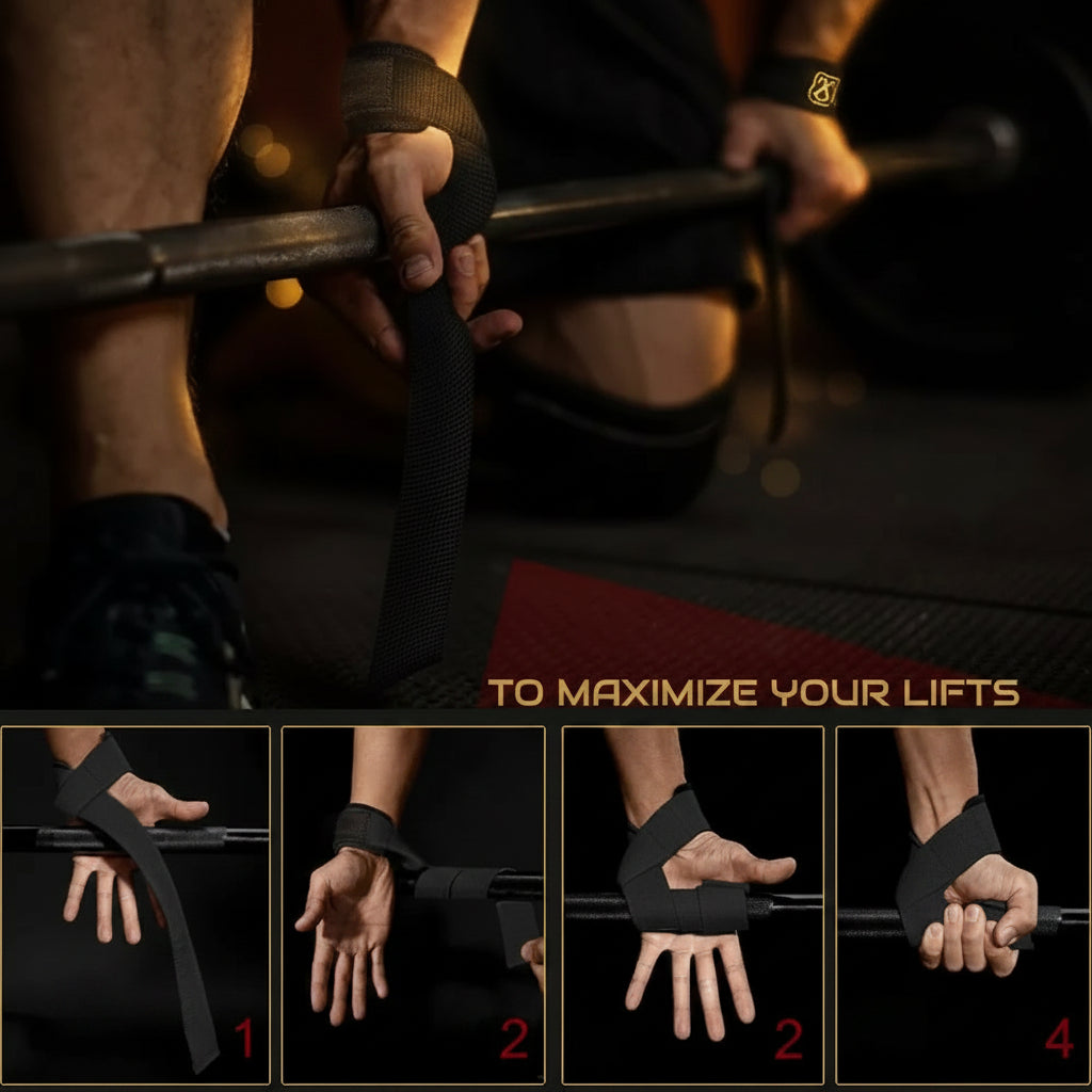 Elite Power-Grip Lifting Straps | Lock Your Lift, Break Your Limits