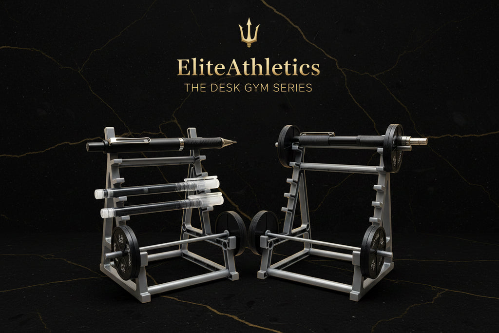Elite Mini Barbell Squat Rack | Desk Organizer & Phone Stand