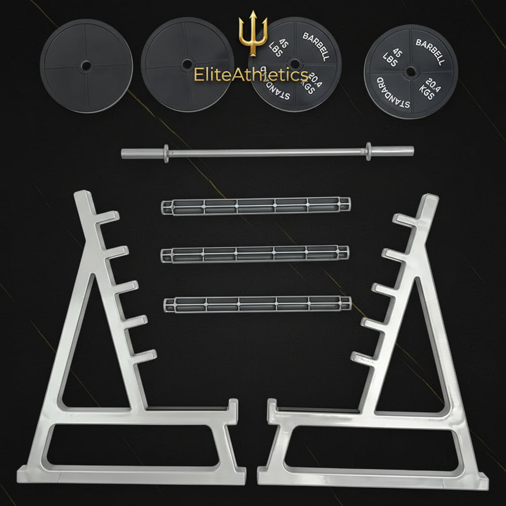 Elite Mini Barbell Squat Rack | Desk Organizer & Phone Stand