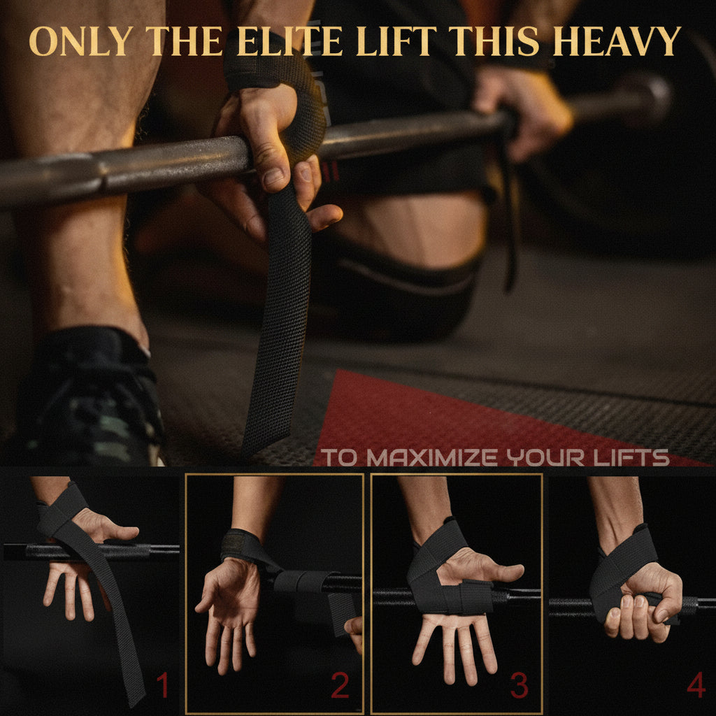 Elite Power-Grip Lifting Straps | Lock Your Lift, Break Your Limits
