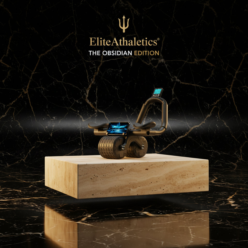 Elite Pro Core-Sculpt: Automatic Rebound Ab Wheel with Smart Display