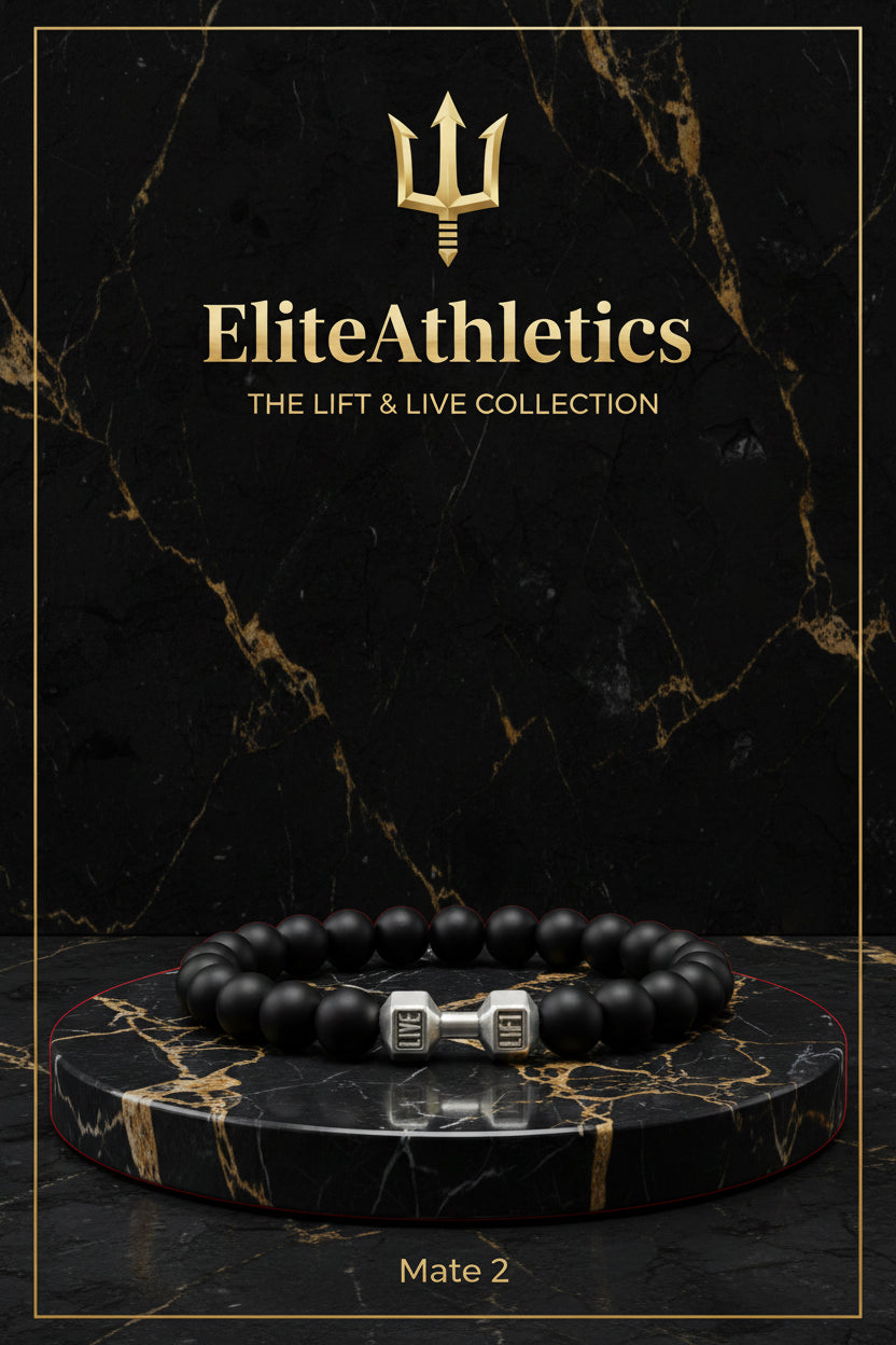 Elite Volcanic Stone Dumbbell Strength Bracelet
