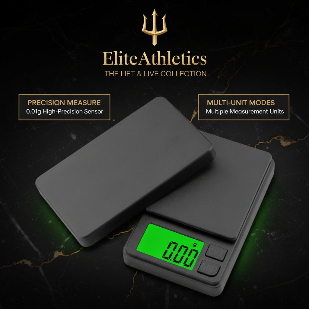 Elite Macro Scale 0.1g Precision  Portable Digital Food Scale with Backlit LCD