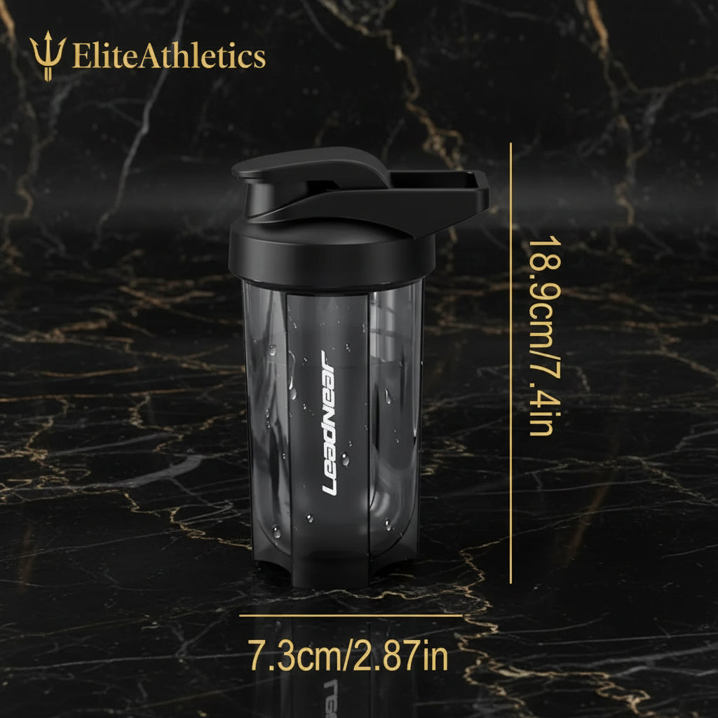 Elite Pro Protein Shaker Bottle | Anti-Clump Mixing Cup & Gym Shaker