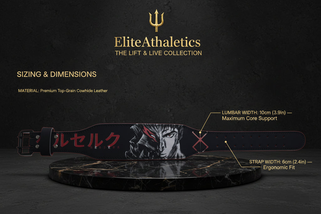 Elite Premium Cowhide Leather Lifting Belt (Fade-Proof Graphic Edition)