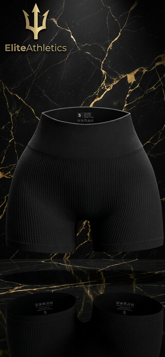 Elite Ribbed Contour High-Waist Shorts | Earth-Tone Sculpt & Shape